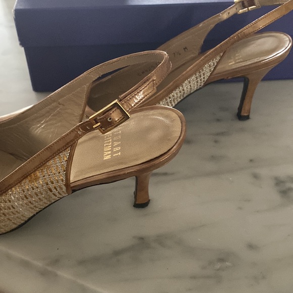 Stuart Weitzman Rafia Sling Backs - Picture 3 of 5